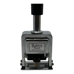Bates Royall Automatic Numbering Machine Model RNM 6-7 Vintage Metal Stamper